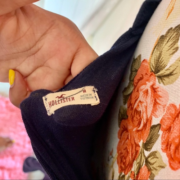 Hollister backless navy skater dress - Picture 3 of 3